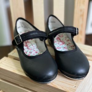 Capezio girls black tele tone tap shoe